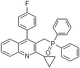 Quinoline, 2-cyclopropyl-3-[(diphenylphosphinyl)methyl]-4-(4-fluorophenyl)- Structure,146578-99-6Structure