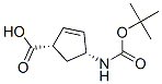 (-)-(1S,4R)-N-Boc-1-Aminocyclopent-2-ene-4-carboxylic acid Structure,151907-79-8Structure
