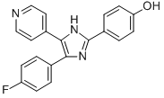 Phenol, 4-[4-(4-fluorophenyl)-5-(4-pyridinyl)-1H-imidazol-2-yl]- Structure,152121-30-7Structure
