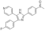 Pyridine, 4-[5-(4-fluorophenyl)-2-[4-(methylsulfinyl)phenyl]-1H-imidazol-4-yl]- Structure,152121-47-6Structure
