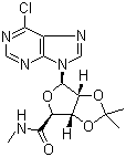 1-(6-氯-9H-嘌呤-9-基)-1-脫氧-N-甲基-2,3-O-異亞丙基-BETA-D-呋喃核糖酰胺結構式_152918-47-3結構式