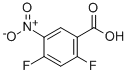 Benzoic acid, 2,4-difluoro-5-nitro-Structure,153775-33-8Structure Benzoic acid, 2,4-difluoro-5-nitro- Structure,153775-33-8Structure