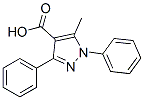 5-Methyl-1,3-diphenyl-1H-pyrazole-4-carboxylic acidStructure,15409-48-0Structure 5-Methyl-1,3-diphenyl-1H-pyrazole-4-carboxylic acid Structure,15409-48-0Structure