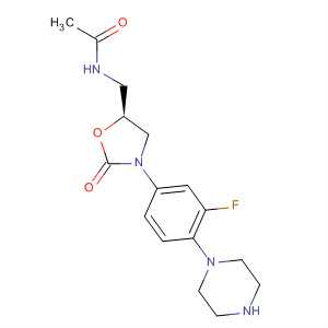 (S)-n-((3-(3-fluoro-4-(piperazin-1-yl)phenyl)-2-oxooxazolidin-5-yl)methyl)acetamide Structure,154590-66-6Structure