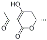 (s)-(9ci)-3-乙酰基-5,6-二氫-4-羥基-6-甲基-2H-吡喃-2-酮結(jié)構(gòu)式_154623-26-4結(jié)構(gòu)式
