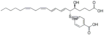4-[[(1R,2E,4E,6Z,9Z)-1-[(1S)-4-羧基-1-羥基丁基]-2,4,6,9-十五碳四烯-1-基]硫代]-苯甲酸結(jié)構(gòu)式_154978-38-8結(jié)構(gòu)式