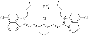 1-Butyl-2-[2-[3-[(1-butyl-6-chlorobenz[cd]indol-2(1h)-ylidene)ethylidene]-2-chloro-1-cyclohexen-1-yl]ethenyl]-6-chlorobenz[cd]indolium tetrafluoroborate Structure,155613-98-2Structure