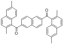 2,6-Bis(2,6-dimethyl-1-naphthoyl)naphthaleneStructure,157585-49-4Structure 2,6-Bis(2,6-dimethyl-1-naphthoyl)naphthalene Structure,157585-49-4Structure