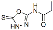 N-(4,5-二氫-5-硫氧代-1,3,4-噁二唑-2-基)-丙酰胺結(jié)構(gòu)式_158602-95-0結(jié)構(gòu)式