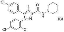 Rimonabant hydrochlorideStructure,158681-13-1Structure Rimonabant hydrochloride Structure,158681-13-1Structure