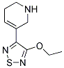 (9CI)-3-(4-乙氧基-1,2,5-噻二唑-3-基)-1,2,5,6-四氫-吡啶結(jié)構(gòu)式_159059-10-6結(jié)構(gòu)式