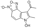 8-乙?；?6-羥基-7-甲基-6H-[1,2,5]噁二唑o[3,4-E]吲哚3-氧化物結(jié)構(gòu)式_159325-85-6結(jié)構(gòu)式