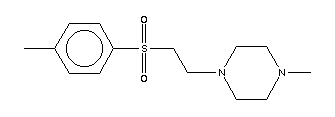 1-甲基-4-[2-[(4-甲基苯基)磺?；鵠乙基]-哌嗪結(jié)構(gòu)式_16191-68-7結(jié)構(gòu)式
