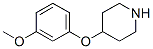 4-(3-Methoxyphenoxy)piperidineStructure,162402-37-1Structure 4-(3-Methoxyphenoxy)piperidine Structure,162402-37-1Structure