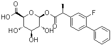 (S)-氟比洛芬?；?D-葡糖苷酸結(jié)構(gòu)式_162992-66-7結(jié)構(gòu)式