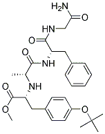 (r)-(9ci)-n-[1-[[4-(1,1-二甲基乙氧基)苯基]甲基]-2-甲氧基-2-氧代乙基]-d-丙氨酰基-l-苯基丙氨?；?甘氨酰胺結構式_163659-48-1結構式