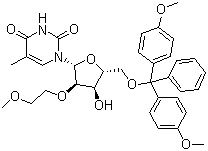 5’-O-dmtr-2’-o-(2-methoxyethyl)-5-methyl- uridineStructure,163759-50-0Structure 5’-O-dmtr-2’-o-(2-methoxyethyl)-5-methyl- uridine Structure,163759-50-0Structure