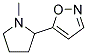 (9ci)-5-(1-甲基-2-吡咯烷)-異噁唑結(jié)構(gòu)式_164351-65-9結(jié)構(gòu)式