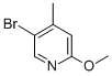 5-Bromo-2-methoxy-4-picoline Structure,164513-39-7Structure