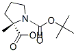 1,2-Pyrrolidinedicarboxylic acid, 2-methyl-, 1-(1,1-dimethylethyl) ester, (2R)-Structure,166170-15-6Structure 1,2-Pyrrolidinedicarboxylic acid, 2-methyl-, 1-(1,1-dimethylethyl) ester, (2R)- Structure,166170-15-6Structure