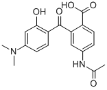 5-乙酰氨基-2-羧基-4-二甲基氨基-2-羥基苯甲酮結(jié)構(gòu)式_166442-37-1結(jié)構(gòu)式
