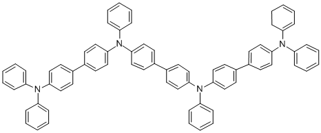 N,N′-二(苯基)-N,N′-二(4′-(N,N-二(苯基 胺基)-4-聯(lián)苯基)聯(lián)苯胺結(jié)構(gòu)式_167218-46-4結(jié)構(gòu)式