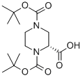(R)-1-n-boc-4-n-boc-哌嗪-2-羧酸結(jié)構(gòu)式_173774-48-6結(jié)構(gòu)式