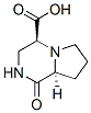 (4S-反式)-(9CI)-八氫-1-氧代吡咯并[1,2-a]吡嗪-4-羧酸結(jié)構(gòu)式_175233-04-2結(jié)構(gòu)式