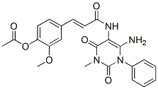 3-[4-(乙?；趸?-3-甲氧基苯基]-n-(6-氨基-1,2,3,4-四氫-3-甲基-2,4-二氧代-1-苯基-5-嘧啶)-2-丙酰胺結(jié)構(gòu)式_176379-28-5結(jié)構(gòu)式