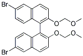 (R)-6,6-二溴-2,2-雙(甲氧基甲氧基)-1,1-二萘結構式_179866-74-1結構式
