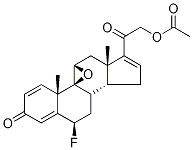 (6alpha,9beta,11beta)-21-(乙酰氧基)-9,11-環(huán)氧-6-氟-孕甾-1,4,16-三烯-3,20-二酮結(jié)構(gòu)式_1817-43-2結(jié)構(gòu)式