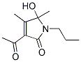 (9ci)-3-乙?；?1,5-二氫-5-羥基-4,5-二甲基-1-丙基-2H-吡咯-2-酮結(jié)構(gòu)式_186379-46-4結(jié)構(gòu)式