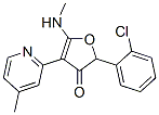 3(2H)-furanone, 2-(2-chlorophenyl)-5-(methylamino)-4-(4-methyl-2-pyridinyl)-Structure,187591-86-2Structure 3(2H)-furanone, 2-(2-chlorophenyl)-5-(methylamino)-4-(4-methyl-2-pyridinyl)- Structure,187591-86-2Structure