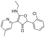 3(2H)-furanone, 2-(2-chlorophenyl)-5-(ethylamino)-4-(4-methyl-2-pyridinyl)-Structure,187591-87-3Structure 3(2H)-furanone, 2-(2-chlorophenyl)-5-(ethylamino)-4-(4-methyl-2-pyridinyl)- Structure,187591-87-3Structure