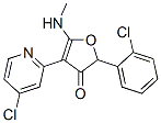 3(2H)-furanone, 2-(2-chlorophenyl)-4-(4-chloro-2-pyridinyl)-5-(methylamino)-Structure,187591-93-1Structure 3(2H)-furanone, 2-(2-chlorophenyl)-4-(4-chloro-2-pyridinyl)-5-(methylamino)- Structure,187591-93-1Structure