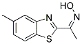 Ethanone, 1-(5-methyl-2-benzothiazolyl)-, oxime (9ci)Structure,189462-29-1Structure Ethanone, 1-(5-methyl-2-benzothiazolyl)-, oxime (9ci) Structure,189462-29-1Structure