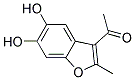 Ethanone, 1-(5,6-dihydroxy-2-methyl-3-benzofuranyl)-(9ci)Structure,189828-67-9Structure Ethanone, 1-(5,6-dihydroxy-2-methyl-3-benzofuranyl)-(9ci) Structure,189828-67-9Structure