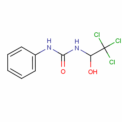Urea,n-phenyl-n-(2,2,2-trichloro-1-hydroxyethyl)-Structure,19177-72-1Structure Urea,n-phenyl-n-(2,2,2-trichloro-1-hydroxyethyl)- Structure,19177-72-1Structure