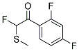 Ethanone, 1-(2,4-difluorophenyl)-2-fluoro-2-(methylthio)-(9ci)Structure,192862-12-7Structure Ethanone, 1-(2,4-difluorophenyl)-2-fluoro-2-(methylthio)-(9ci) Structure,192862-12-7Structure