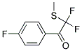 Ethanone, 2,2-difluoro-1-(4-fluorophenyl)-2-(methylthio)-(9ci)Structure,192862-13-8Structure Ethanone, 2,2-difluoro-1-(4-fluorophenyl)-2-(methylthio)-(9ci) Structure,192862-13-8Structure