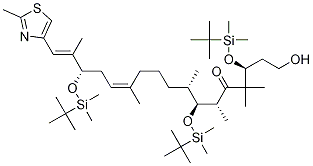 (3S,6r,7s,8s,12z,15s,16e)-3,7,15-tris-{[tert-butyl(dimethyl)silyl]oxy}-1-hydroxy-4,4,6,8,12,16-hexamethyl-17-(2-methyl-1,3-thiazol-4-yl)heptadeca-12,16-dien-5-one Structure,193146-53-1Structure
