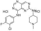 N4-(3-氯-4-氟-苯基)-N6-(1-甲基-4-哌啶)嘧啶并5,4-d嘧啶-4,6-二胺結(jié)構(gòu)式_196612-93-8結(jié)構(gòu)式