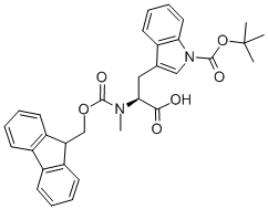 Fmoc-n-me-trp(boc)-oh　 Structure,197632-75-0Structure