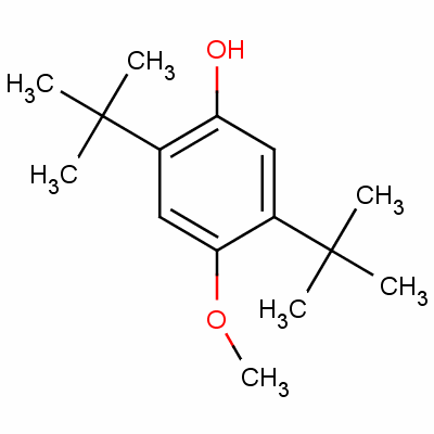 2,5-Di-tert-butyl-4-hydroxyanisoleStructure,1991-52-2Structure 2,5-Di-tert-butyl-4-hydroxyanisole Structure,1991-52-2Structure