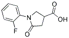1-(2-氟苯基)-5-氧代吡咯烷-3-羧酸結構式_1998-86-3結構式