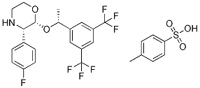 (2R,3s)-2-[(1r)-1-[3,5-bis(trifluoromethyl)phenyl]-ethoxy]-3-(4-fluorophenyl)morpholine tosylate Structure,200000-59-5Structure