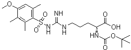 Boc-D-Arg(Mtr)-OH結(jié)構(gòu)式_200122-49-2結(jié)構(gòu)式