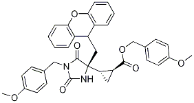(1S,2s)-4-methoxybenzyl 2-((s)-4-((9h-xanthen-9-yl)methyl)-1-(4-methoxybenzyl)-2,5-dioxoimidazolidin-4-yl)cyclopropanecarboxylateStructure,201851-13-0Structure (1S,2s)-4-methoxybenzyl 2-((s)-4-((9h-xanthen-9-yl)methyl)-1-(4-methoxybenzyl)-2,5-dioxoimidazolidin-4-yl)cyclopropanecarboxylate Structure,201851-13-0Structure