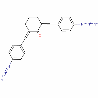 2,6-Bis(4-azidobenzylidene)cyclohexanoneStructure,20237-98-3Structure 2,6-Bis(4-azidobenzylidene)cyclohexanone Structure,20237-98-3Structure