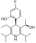 3-Pyridinemethanol, 5-ethyl-4-(4-fluoro-2-hydroxyphenyl)-α-methyl-2,6-bis(1-methylethyl)-, (αR,4R)-rel-Structure,202917-21-3Structure 3-Pyridinemethanol, 5-ethyl-4-(4-fluoro-2-hydroxyphenyl)-α-methyl-2,6-bis(1-methylethyl)-, (αR,4R)-rel- Structure,202917-21-3Structure